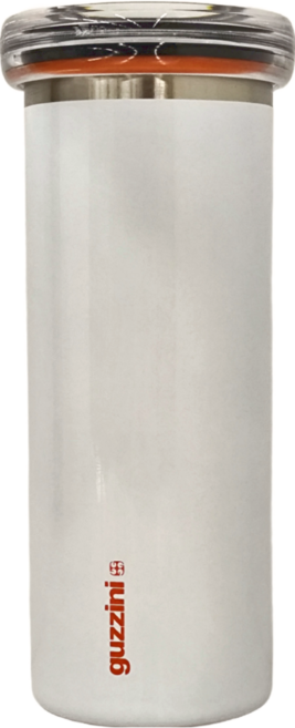 guzzini 隨行隨手保溫瓶 304不鏽鋼 PCTA共聚酯 PP, 極簡白, 350cc, 1個