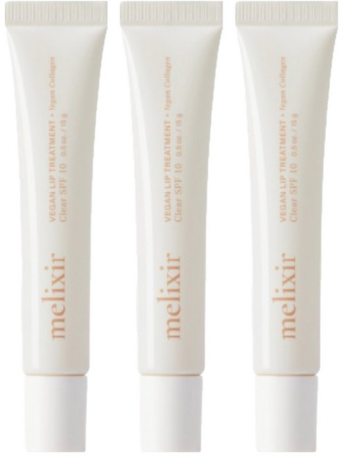 melixir 膠原蛋白護唇膏, 15g, 3個, 1 透明SPF