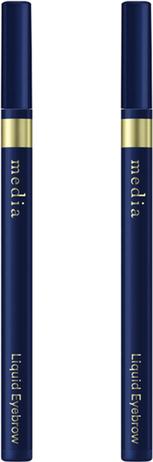 media 媚點 台灣公司貨 液體眉筆 0.7ml, 棕色, 2支