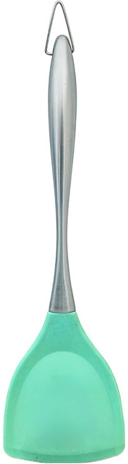 PLUS PERFECT 理想 晶品食品級矽膠煎匙 33.5 x 10cm, 蘋果綠色, 1支