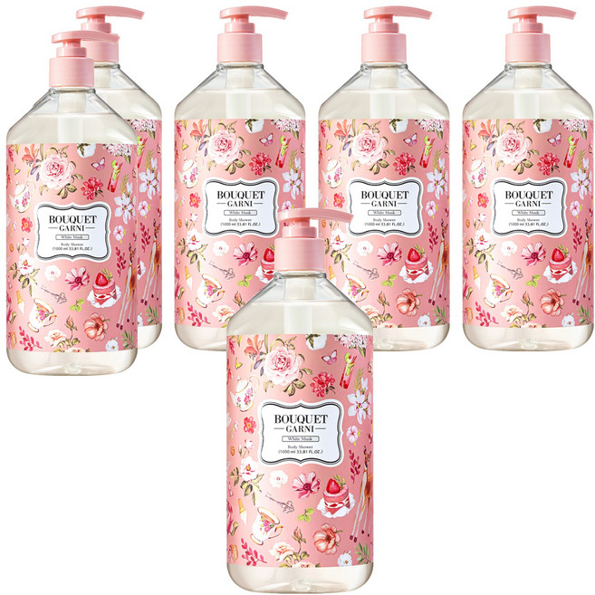 BOUQUET GARNI 香氛沐浴乳 白麝香, 1L, 6瓶