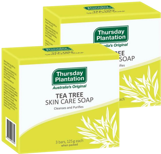 Thursday Plantation 星期四農莊 茶樹純淨皂, 375g, 2盒