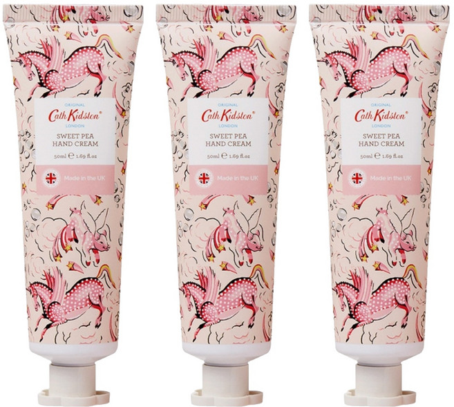 Cath Kidston 香豌豆香水護手霜 麝香, 50ml, 3個