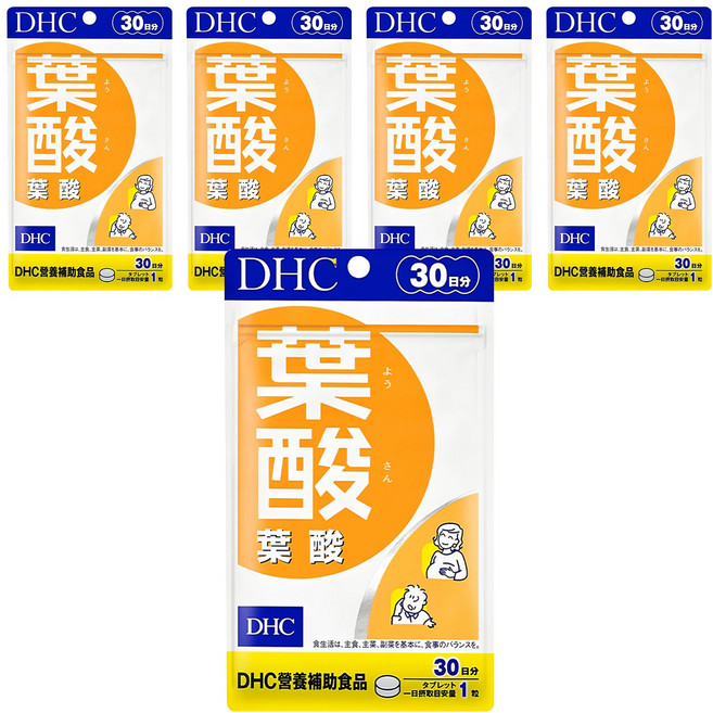 DHC 台灣公司貨 葉酸 30日份, 30錠, 150mg, 5包