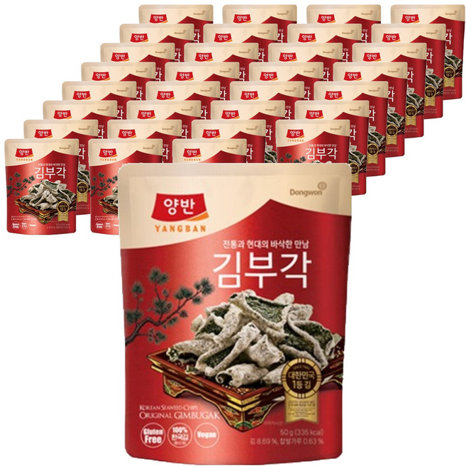 Dongwon 東遠 Yangban 兩班 海苔脆片, 32個, 50g