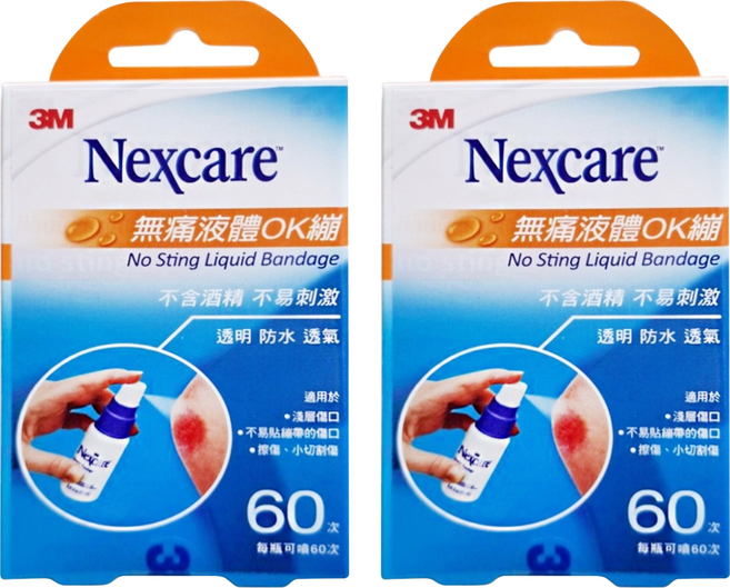3M Nexcare 無痛液體OK蹦 18ml, 1盒, 2盒