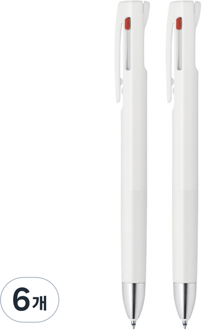 ZEBRA 斑馬牌 bLen Zebra 3色原子筆 0.5mm, 白色, 6個
