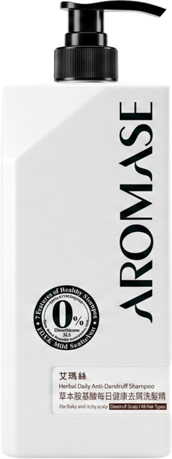AROMASE 艾瑪絲 草本胺基酸每日健康去屑洗髮精, 1L, 1瓶