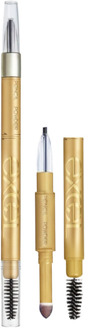 日本 excel 3合1持久造型眉筆 0.45g, 1支, PD14 紫褐色
