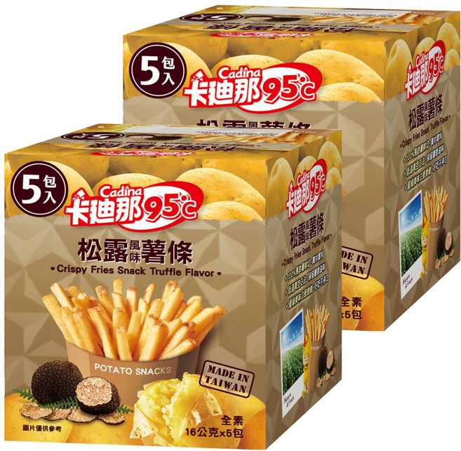Cadina 卡迪那 95°C松露風味薯條 5包, 80g, 2盒