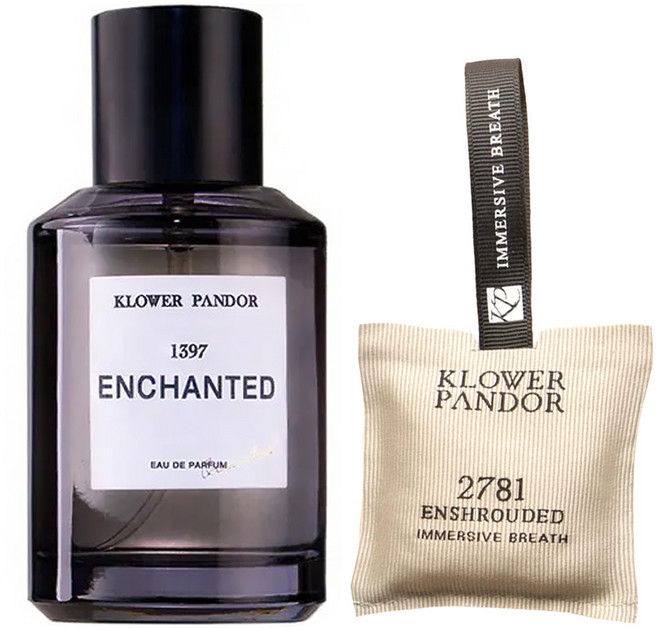 KLOWER PANDOR 記憶香氛 輕香日常組 荒野玫瑰香水 + 馥檀雲境 空間香氛包, 1套