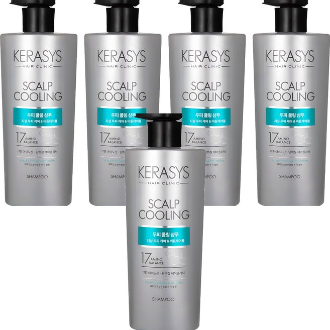 AEKYUNG 愛敬 Kerasys 頭皮清涼蛋白洗髮精, 600ml, 5個