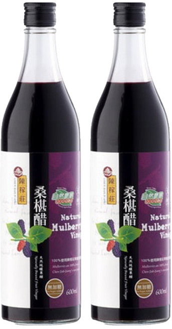 陳稼莊 桑椹醋 無加糖, 600ml, 2瓶