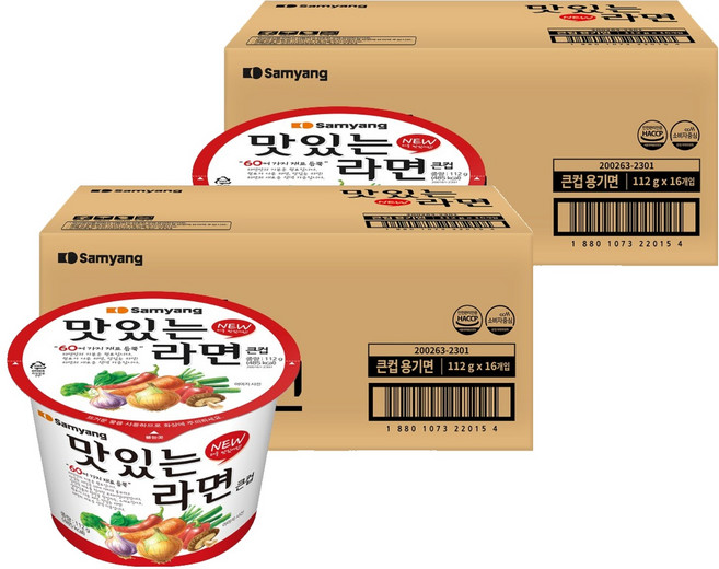 Samyang Foods 三養 碗裝美味拉麵 112g, 32入