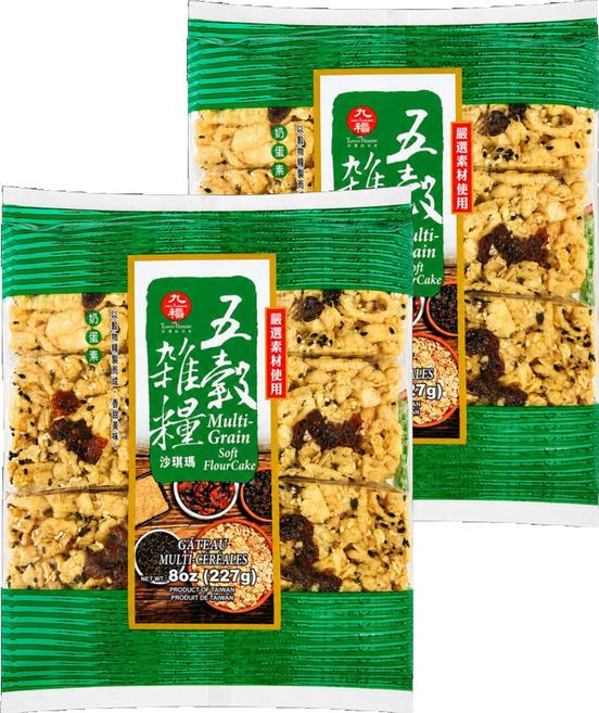 九福 五穀雜糧沙琪瑪, 227g, 2袋