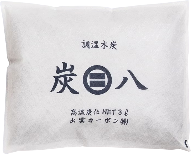 出雲屋炭八 車內專用方形調濕木炭 35 x 28cm 300g, 3L, 1個