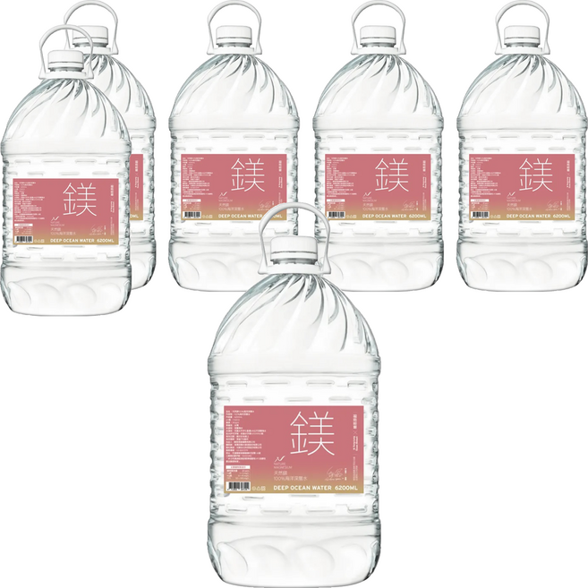 天然鎂 海洋深層水, 6個, 6.2L