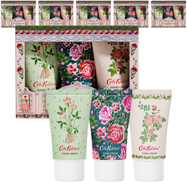 Cath Kidston 野玫瑰與皇后護手霜三人組保養套組, 6個