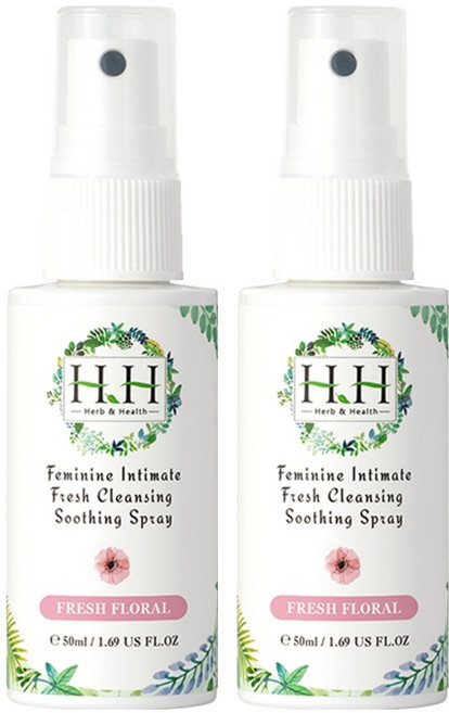 HH 草本新淨界 私密潔淨舒緩噴霧 清新花香, 2瓶, 50ml
