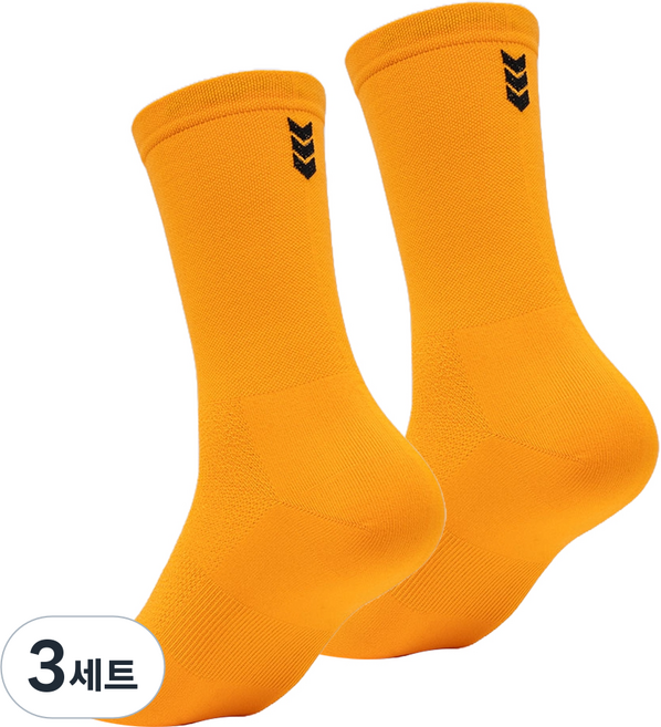 o2wheels BIOMAX 運動襪, 螢光橘, 3套