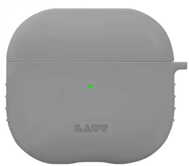 LAUT 萊德 矽膠防塵保護殼 AirPods 4適用, 單一商品, 灰色, 1個