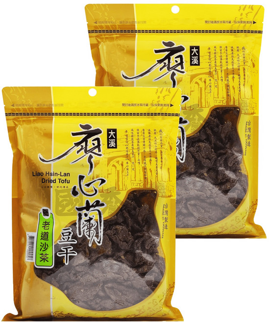 大溪廖心蘭豆干 老道沙茶, 400g, 2包