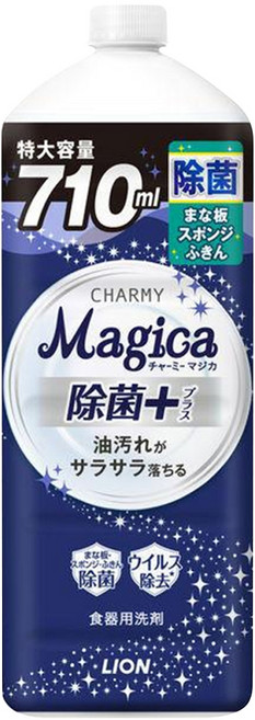 LION 獅王 CHARMY Magica 洗碗精 清新柑橘 710ml 特大容量, 1瓶