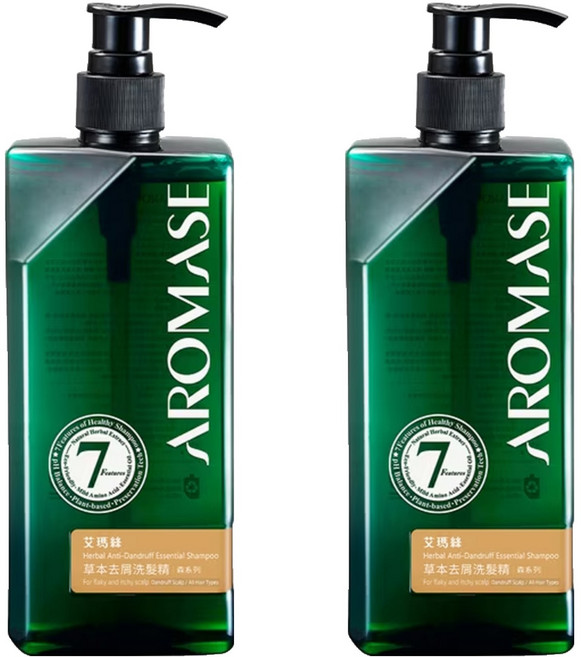 AROMASE 艾瑪絲 森系列 草本去屑洗髮精, 400ml, 2瓶