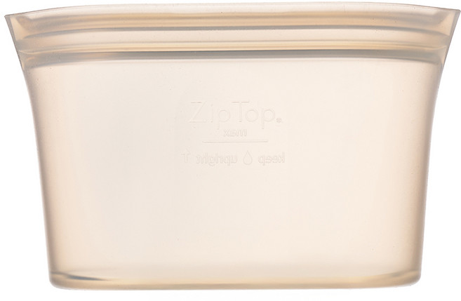 ZIPTOP 矽膠可重複使用保鮮夾鏈袋 Dish 灰色, 小(S), 1個, 1入