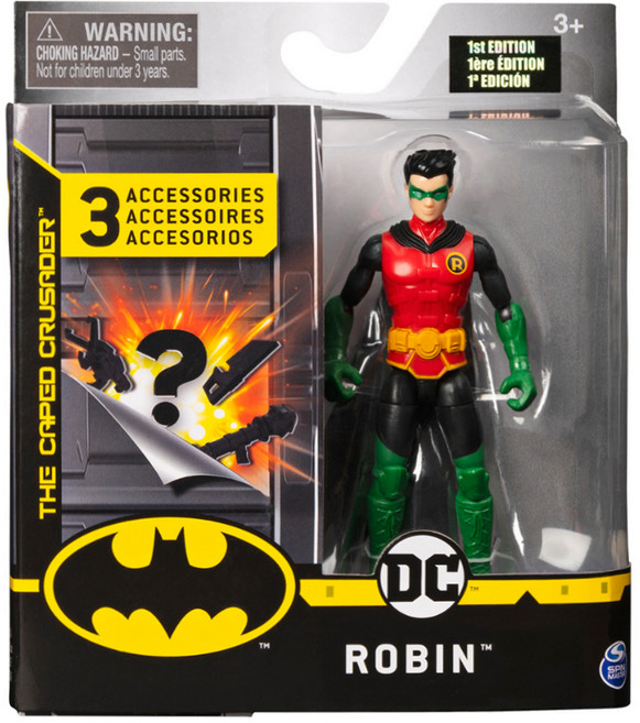 SPIN MASTER DC 蝙蝠俠系列4吋人偶, 1個
