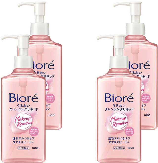 Biore 蜜妮 台灣公司貨 深層卸粧精華露, 230ml, 4瓶