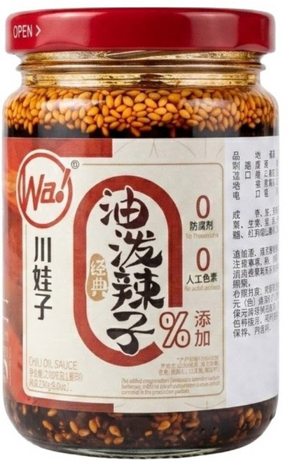 川娃子 油潑辣子調味料, 230g, 1罐