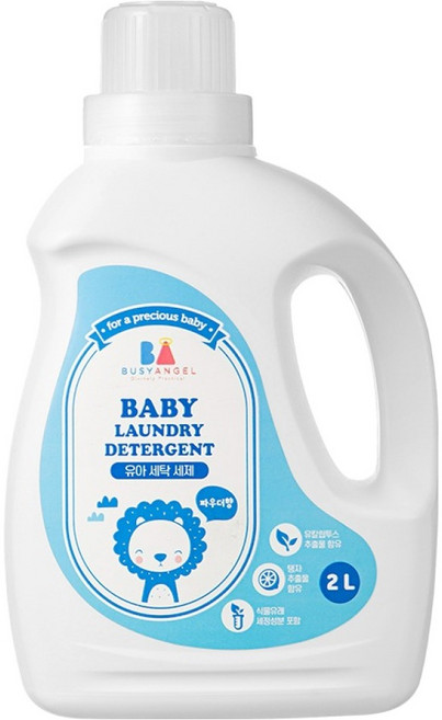 BUSYANGEL 舒適的幼兒洗衣精, 2L, 1入