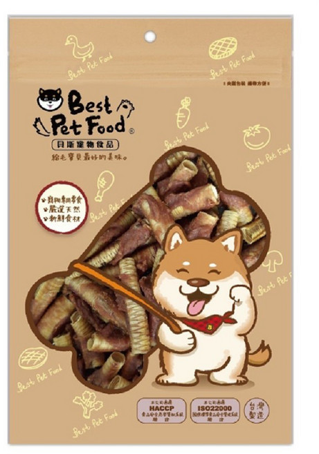 Best Pet Food 貝斯寵物食品 肉乾 4個月以上犬貓用, 鴨肉一口酥, 70g, 1包