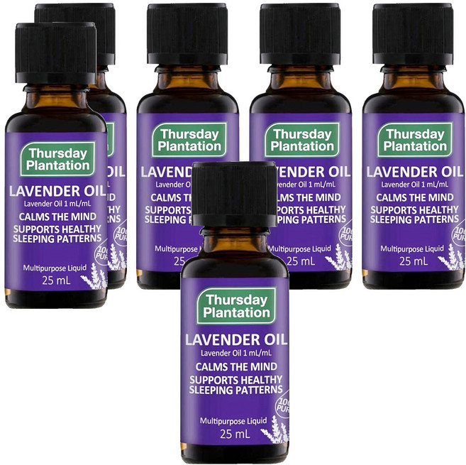 Thursday Plantation 星期四農莊 精油 薰衣草, 6瓶, 25ml