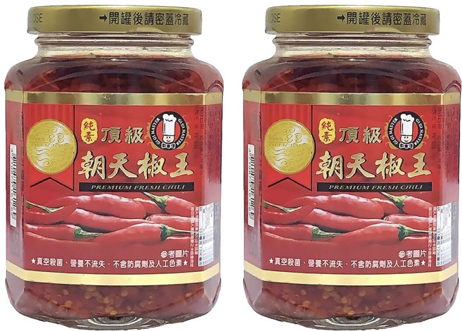 GI GI MASTER 特級廚師 甲賀之家 頂級朝天椒王, 390g, 2罐