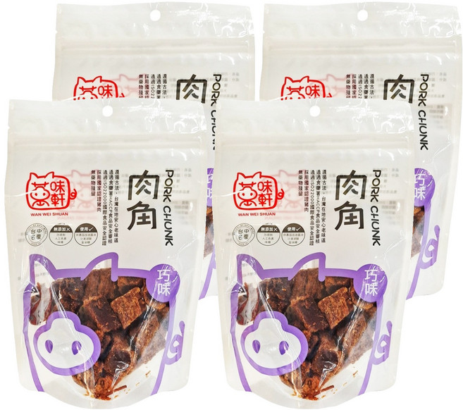 萬味軒 巧味肉角, 150g, 4包