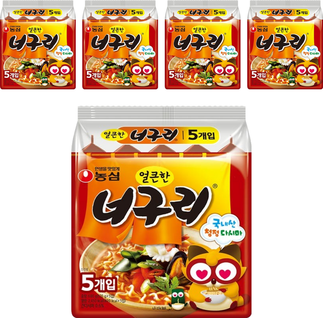 NONGSHIM 農心 浣熊香辣海鮮烏龍麵 120g, 25包