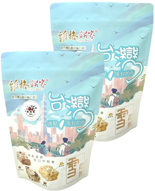 vigor kobo 維格餅家 雪花餅 蔓越莓風味 12個, 2包, 144g