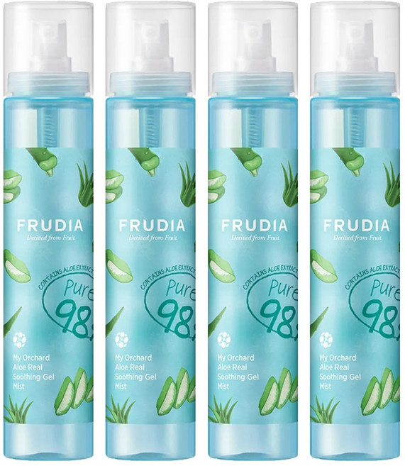 FRUDIA 台灣公司貨 友肌舒果 舒緩保濕露噴霧 蘆薈, 125ml, 4瓶