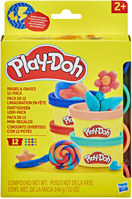 Hasbro 孩之寶 Play-Doh 培樂多 基礎12色迷你黏土分享組, 多色, 340g, 1盒