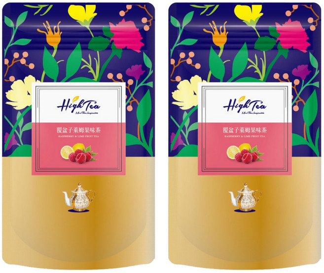 High Tea 伂橙 果味茶包 覆盆子萊姆, 5g, 12包, 2袋