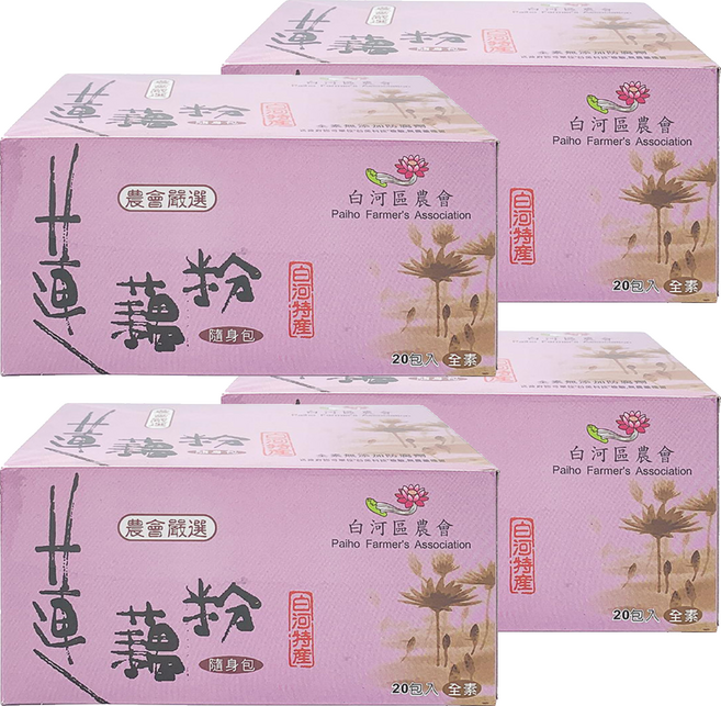 白河區農會 蓮藕粉隨身包 20包, 6g, 4盒