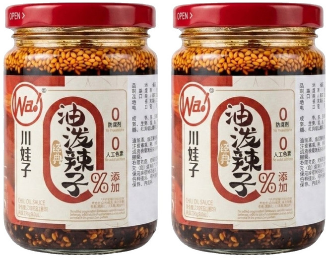 川娃子 油潑辣子調味料, 230g, 2罐