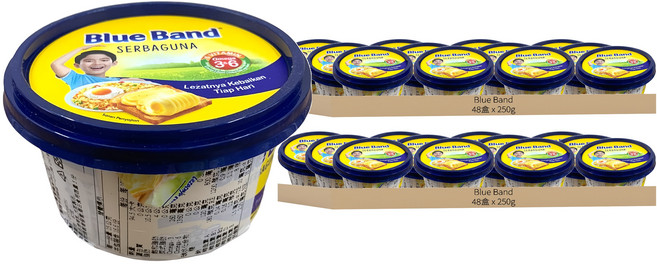 Blue Band 脂肪抹醬, 250g, 96盒