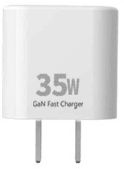 YUNMI PD35W 氮化鎵快充頭/豆腐頭/充電器, 白色, 1個