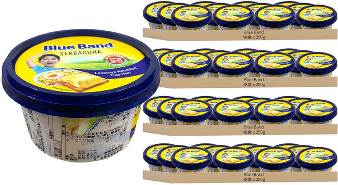 Blue Band 脂肪抹醬, 250g, 192盒