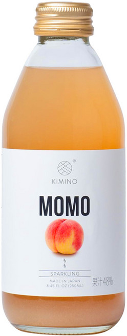KIMINO 山梨白桃氣泡果汁飲, 1個, 250ml