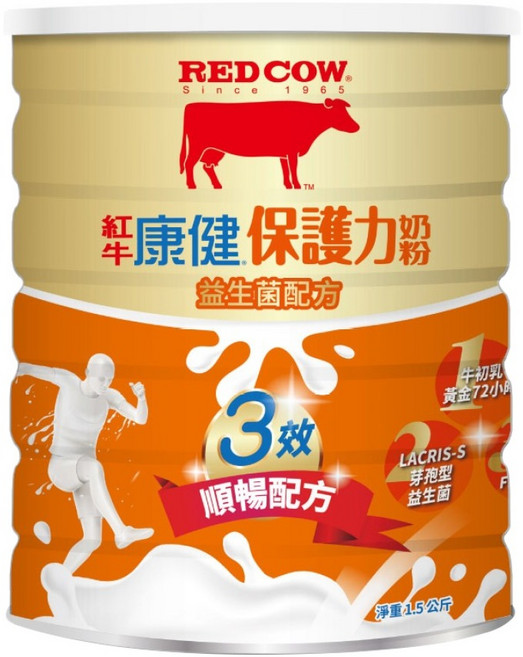 RED COW 紅牛 康健保護力奶粉 1.5kg, 1罐