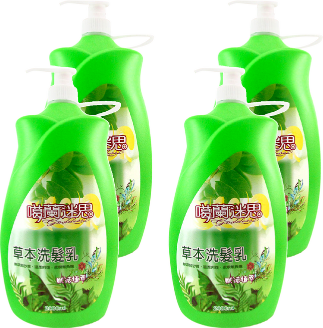 噶蘭迷思 賦活植萃草本洗髮乳, 2L, 4瓶